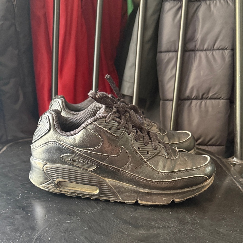 Nike Air Max 90 GS 'Triple Black' 2020